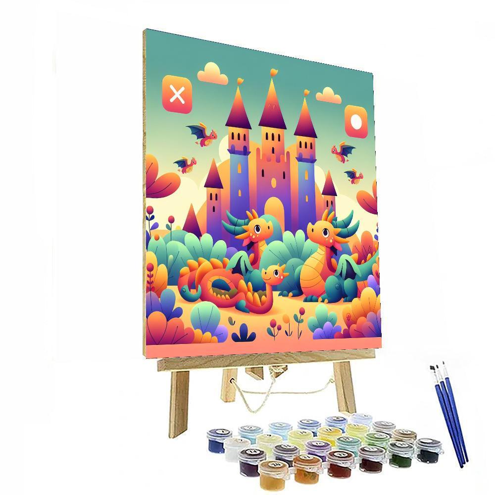 Magic Dragon Kingdom Paint By Numbers Kits