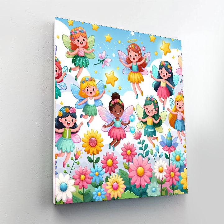 Colorful Fantasy Fairies Numbered Painting Kits