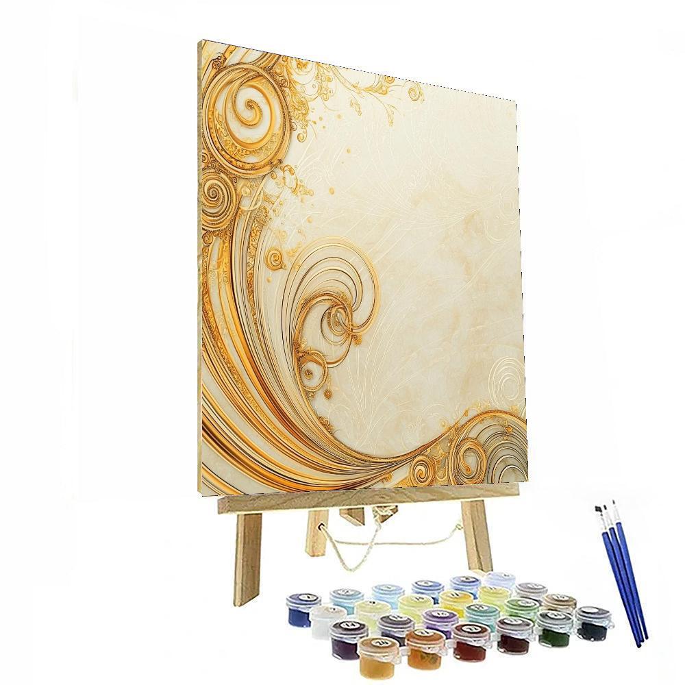 Alphonse Mucha Inspired Temporal Whirl  Painting Number Kit