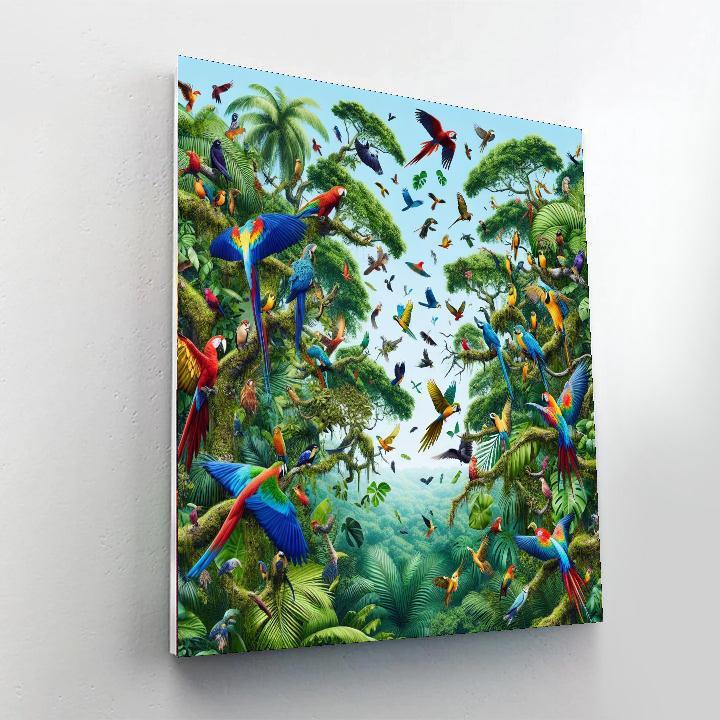 Jungle Canopy Symphony Paint By Numbers Art