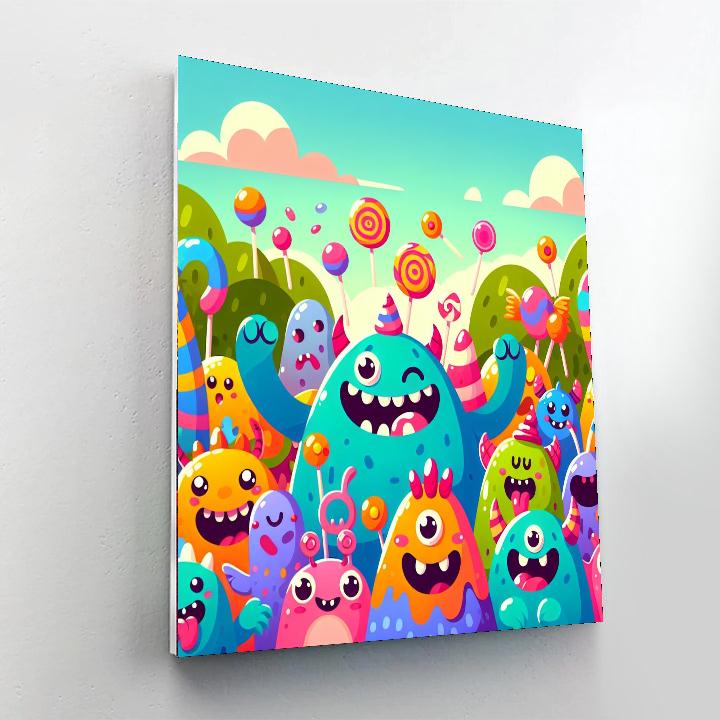 Super Cute Monsters Numbered Painting Kits