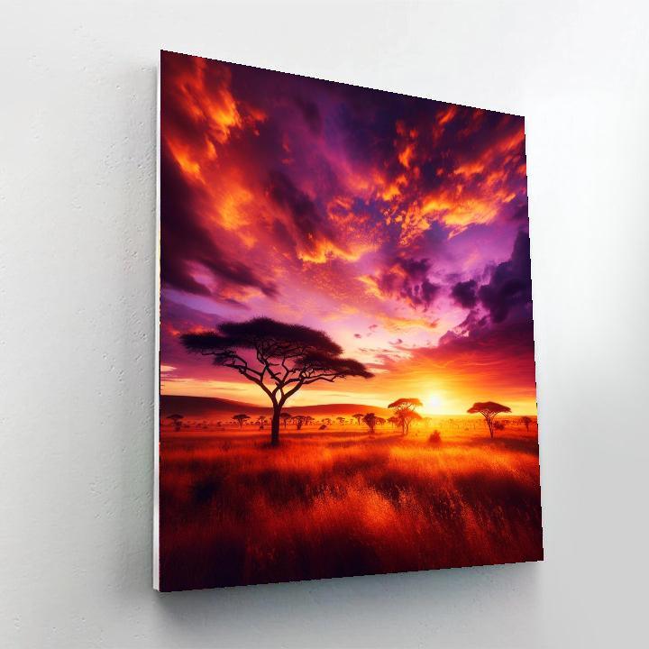 Golden Horizon Majesty Paint By Number