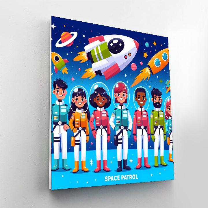 Space Patrol Paint By Numbers Art