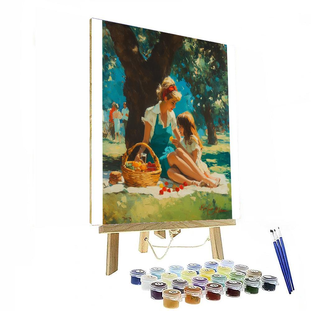 The Picnic Of Love Paint By Color