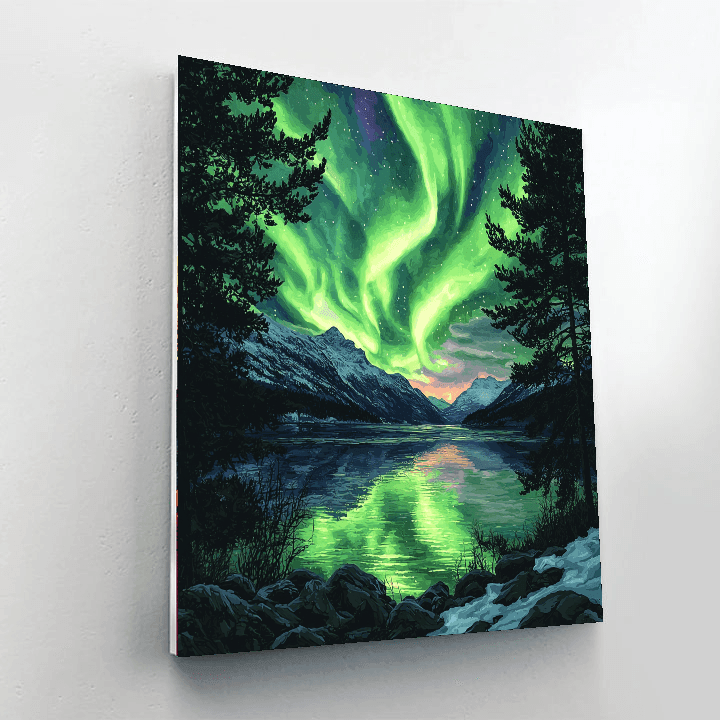 The Northern Lights In Tromsø Numbered Painting Kits