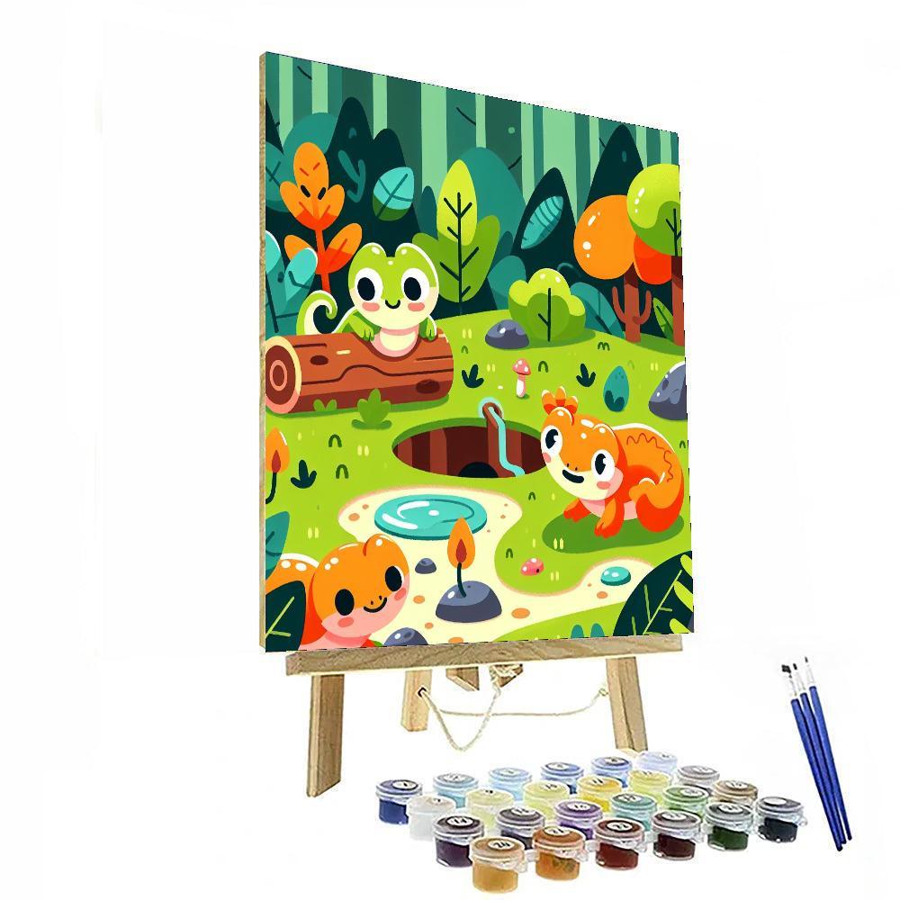 Silly Salamander Secrets Paint By Numbers Kits