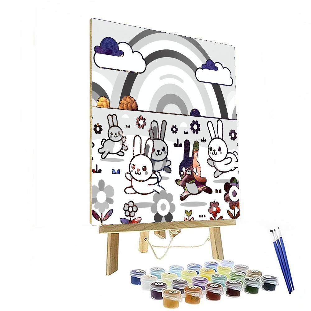 Rabbit’s Rainbow Realm Paint By Numbers