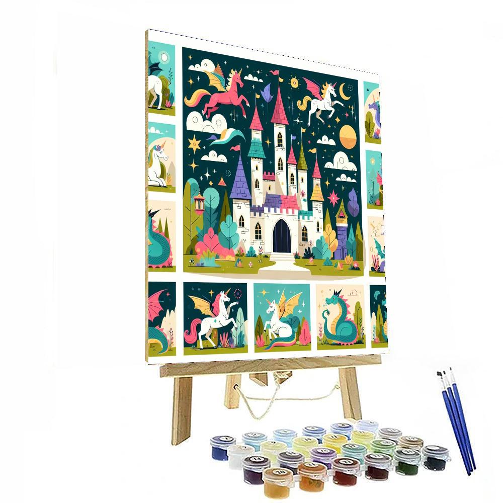Castle Of Magical Creatures Paint By Color