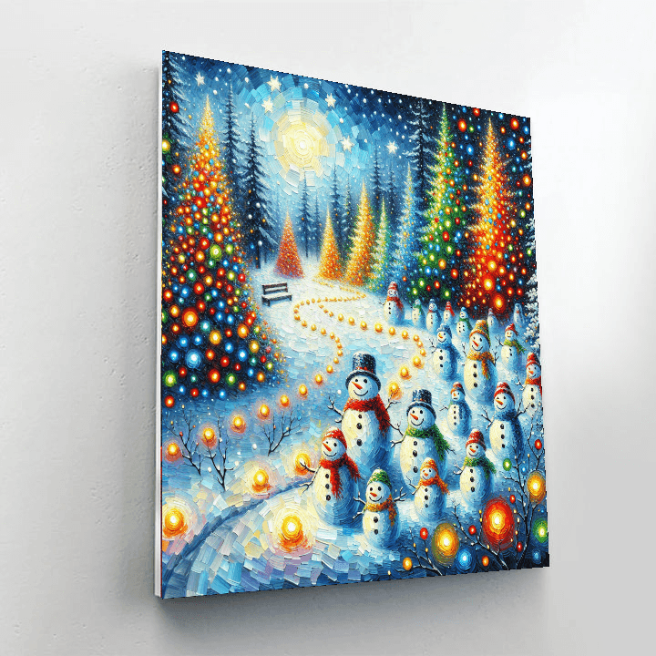 Merry Winter Wonderland Painting By Numbers Kit