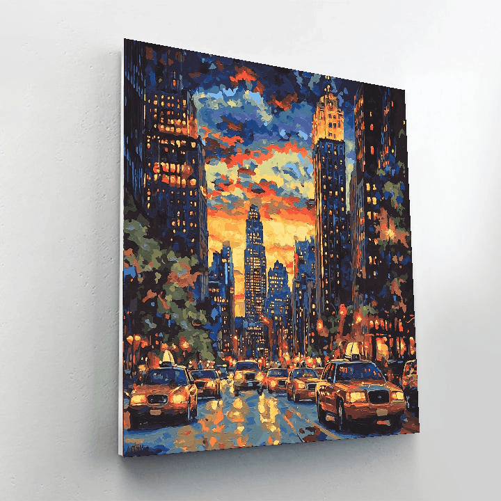 Hopper Inspired Metropolitan Dreams  DIY Paint By Numbers