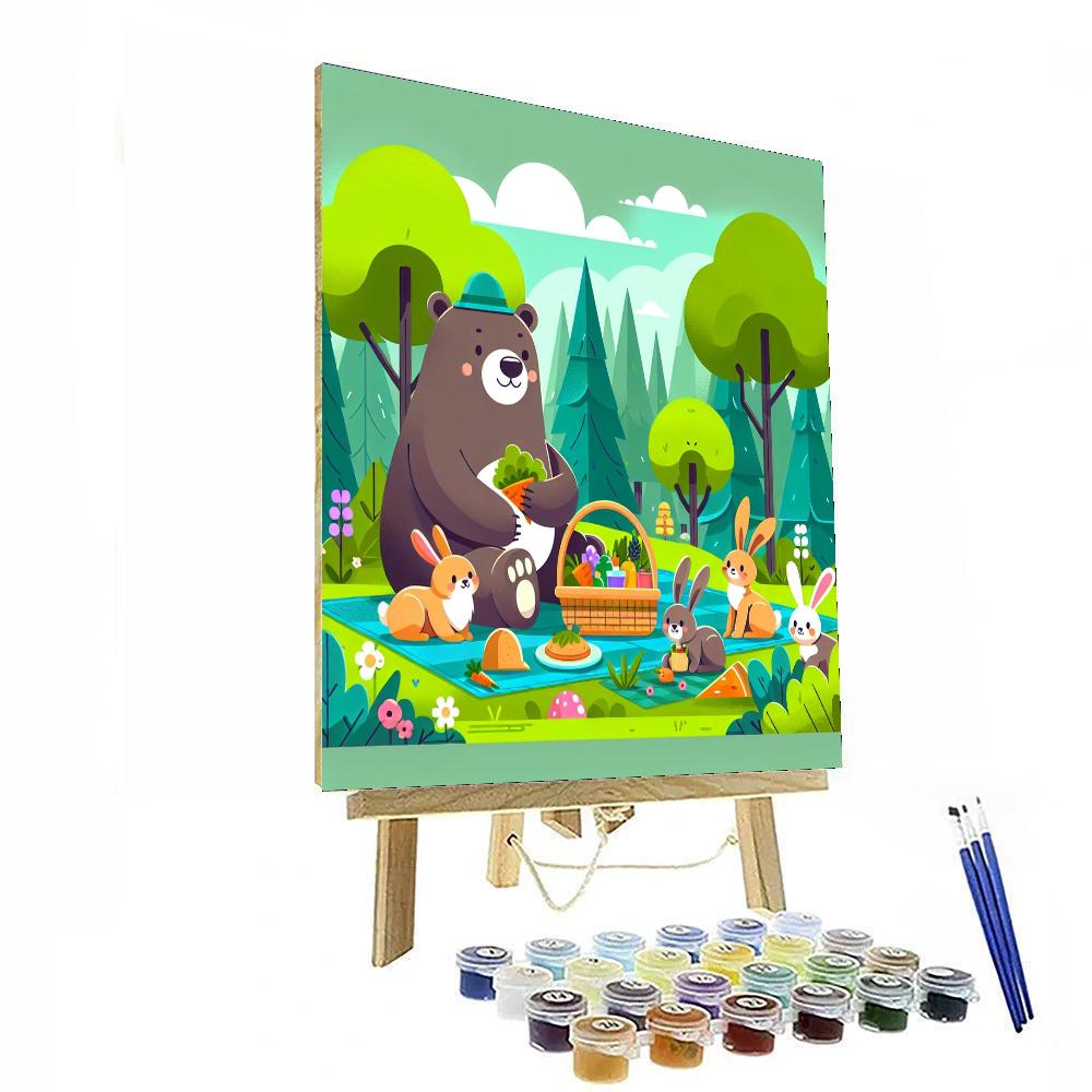 Enchanted Forest Picnic Paint By Numbers