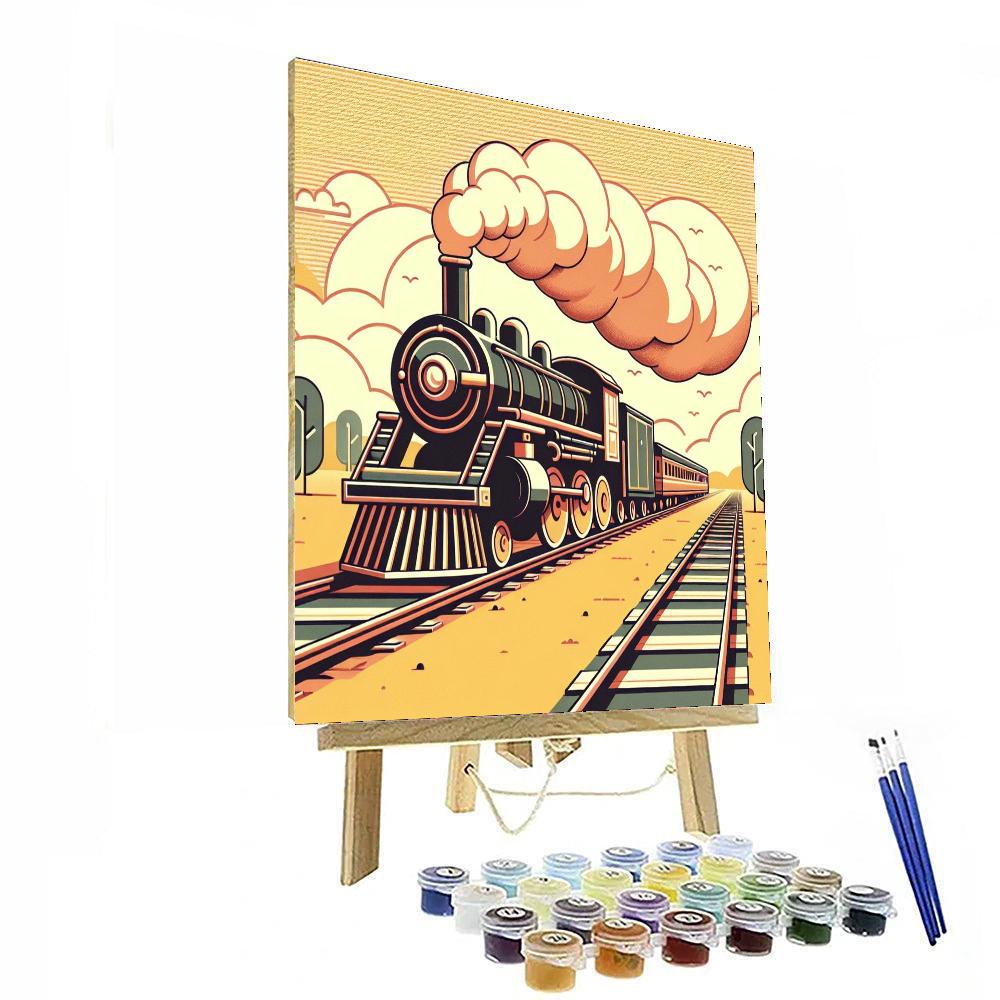 Timeless Trains Numbered Painting Kits
