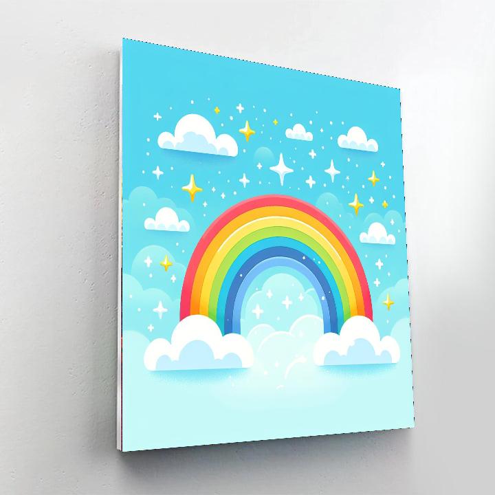 Rainbow Wishes And Dreams DIY Paint By Numbers