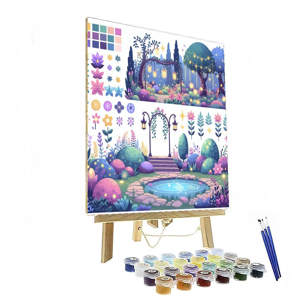 Wizard's Garden Of Spells Paint By Numbers