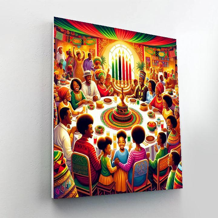 Kwanzaa Celebration DIY Paint By Numbers