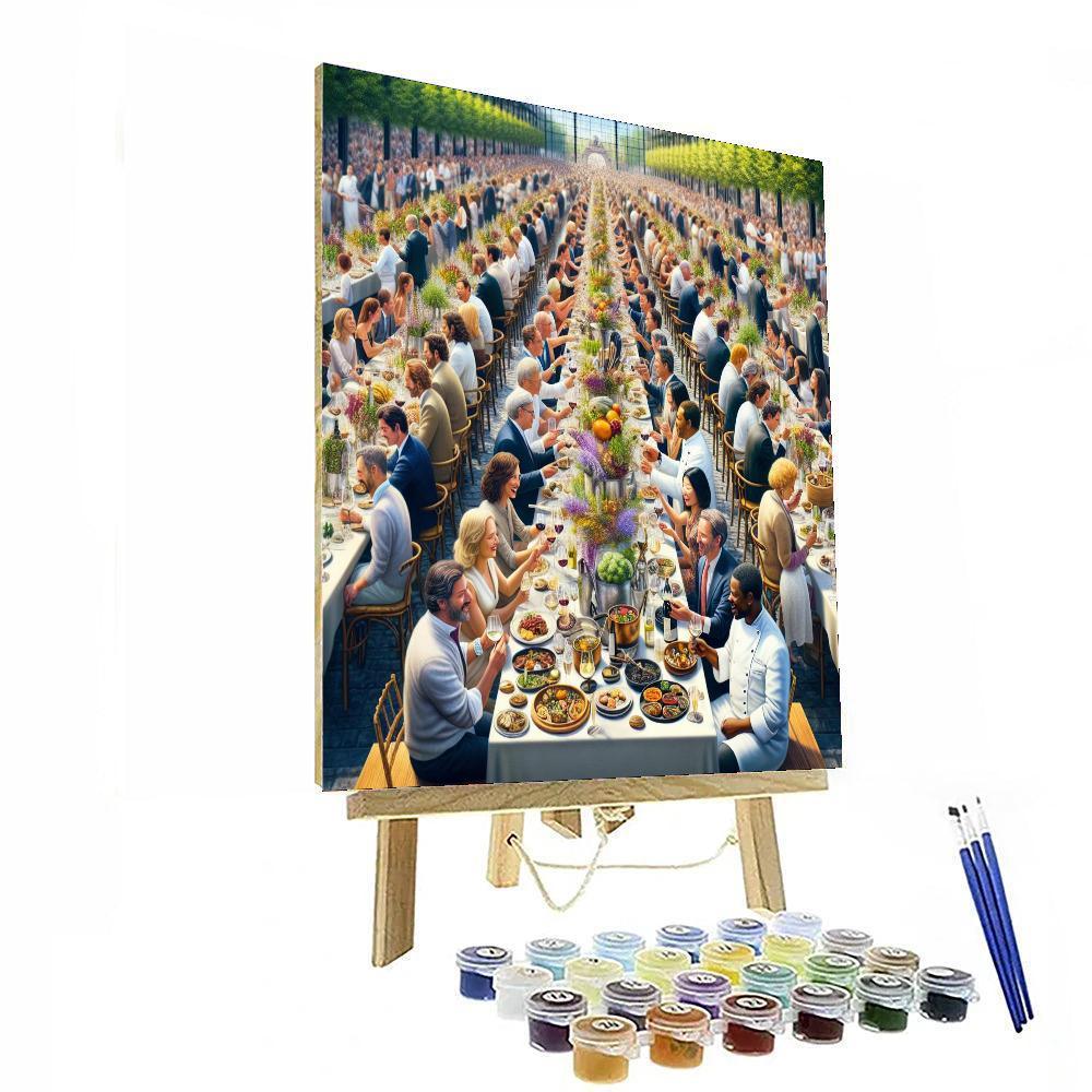 Food And Wine Festival Number Painting