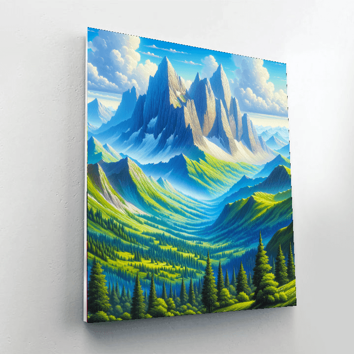Scenic Mountain Retreat Paint By Numbers Kits