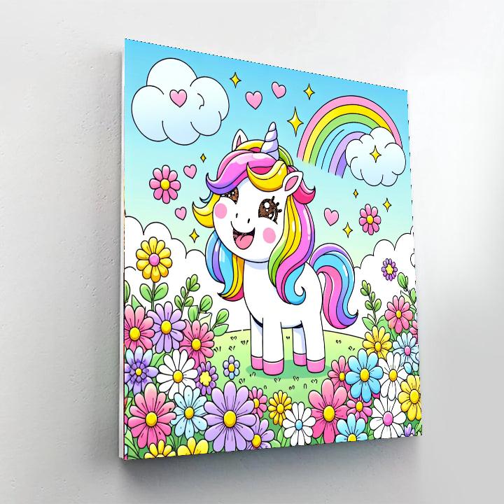 Giggly Unicorn Numbered Painting Kits