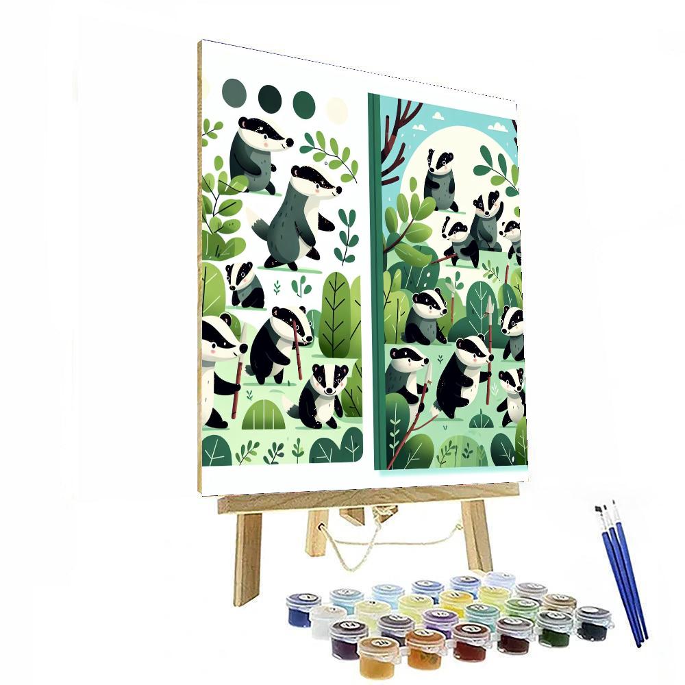 Brave Badgers Numbered Painting Kits