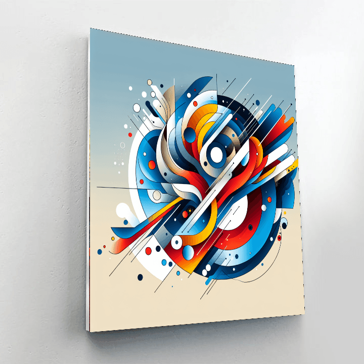 Dynamic Modern Abstraction DIY Paint By Numbers