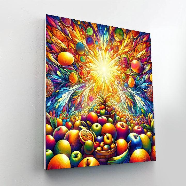 Lively Fruit Stand Paint By Numbers Art