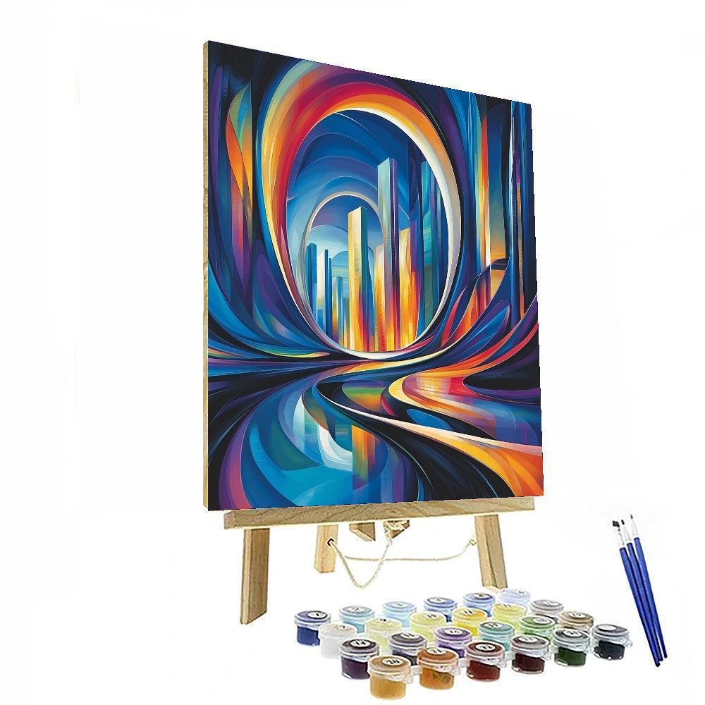 Zaha Hadid Inspired Futuristic City Visions  Paint By Numbers
