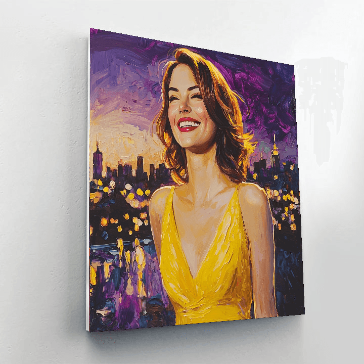 Emma Stone: The Radiance Of Lala's Light Painting Number Kit