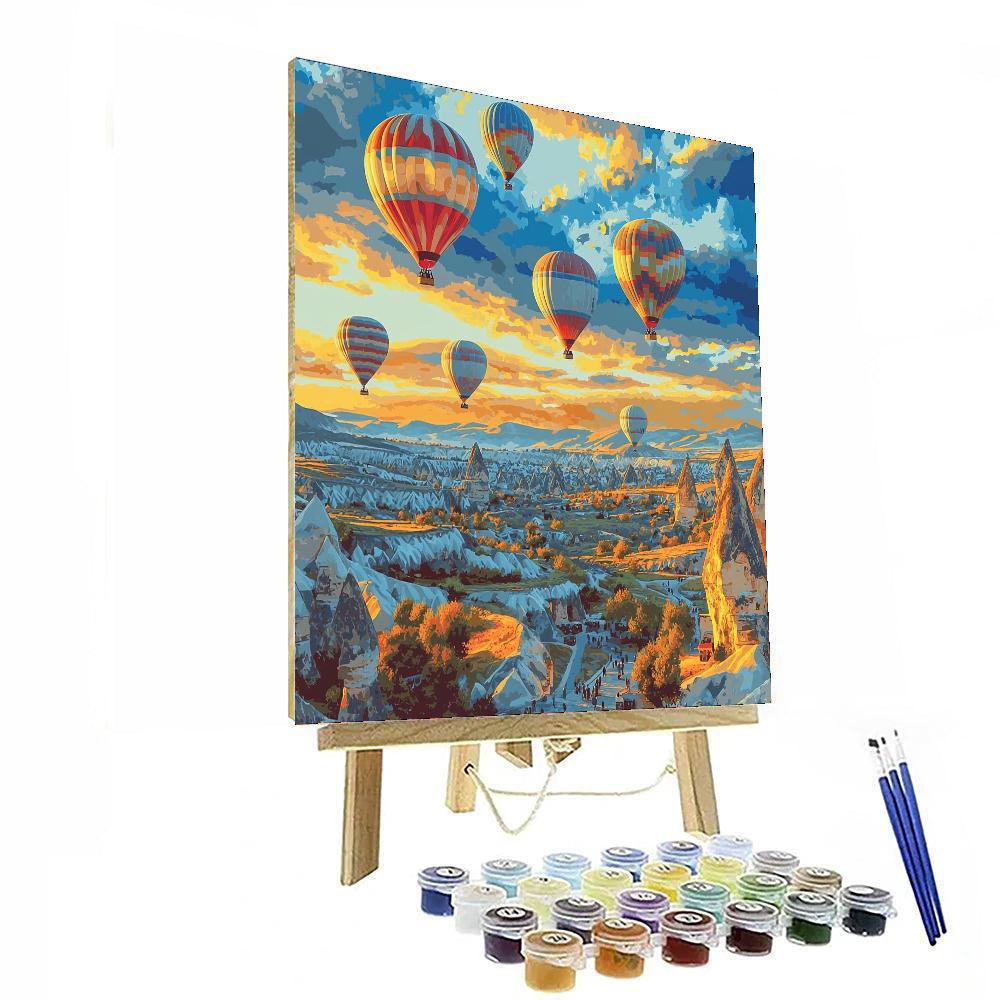 Capadoccia Hot Air Balloon Ride - Cappadocia Paint By Color
