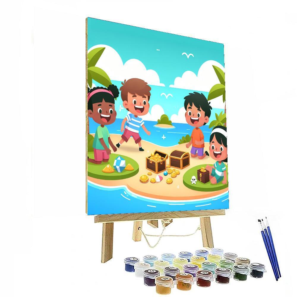 Secret Island Quest Paint By Numbers Art