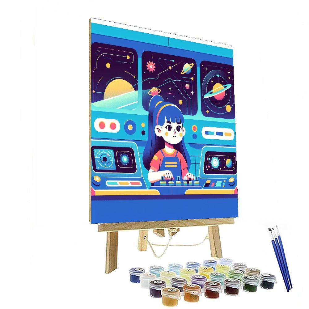 Futuristic Space Command Paint By Numbers Kits
