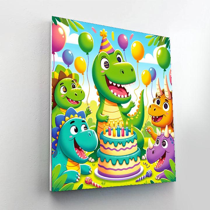 Dinosaur Adventure Party Paint By Numbers