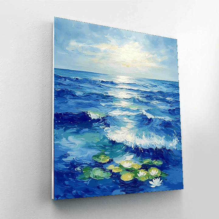 Claude Monet Inspired Oceanic Reverie  Paint By Numbers Art