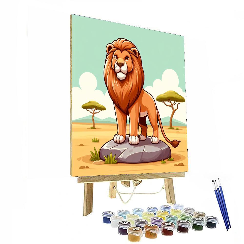 Roaring Lion Numbered Painting Kits