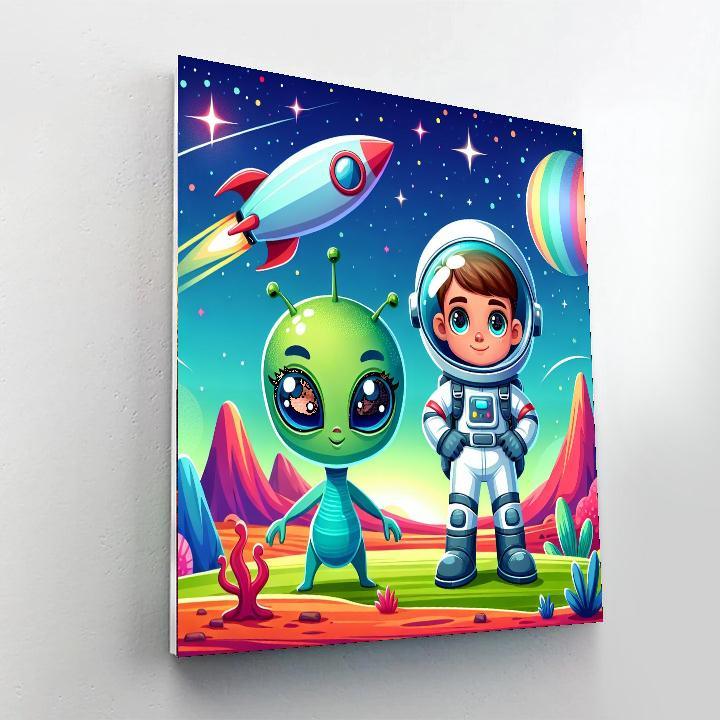 Galactic Guardians Quest DIY Paint By Numbers