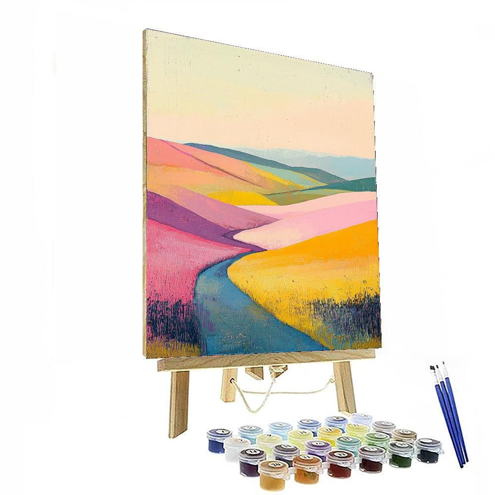 Nandalal Bose Inspired Dawn's Gentle Symphony  Paint By Number