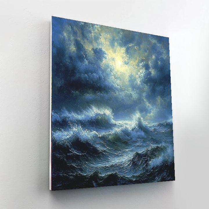 Turner Inspired Stormy Seascape  Paint By Numbers