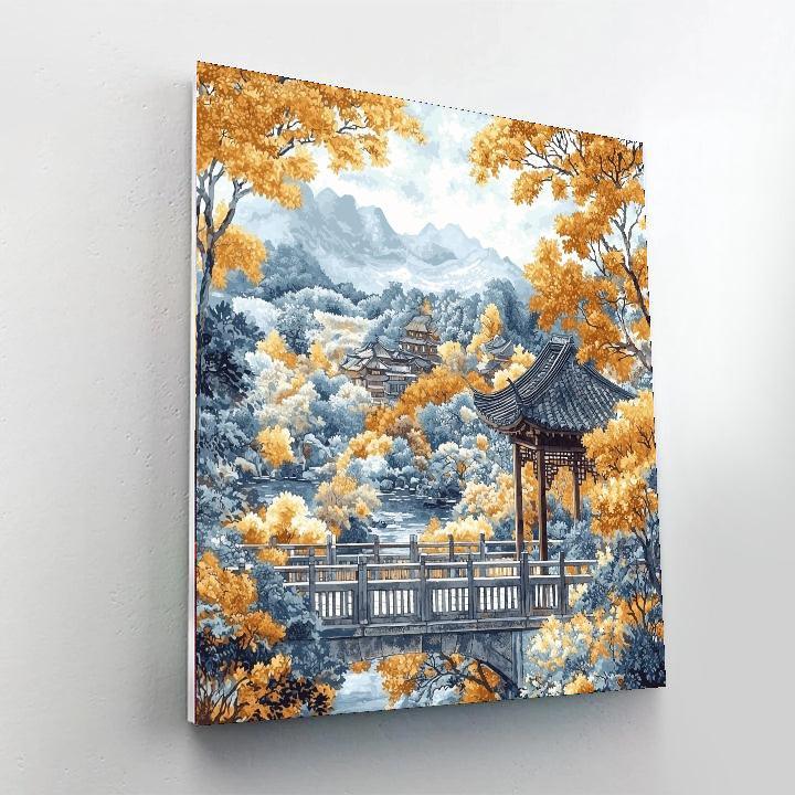 Katsushika Hokusai Inspired Intricate Oriental Splendor  Paint By Numbers