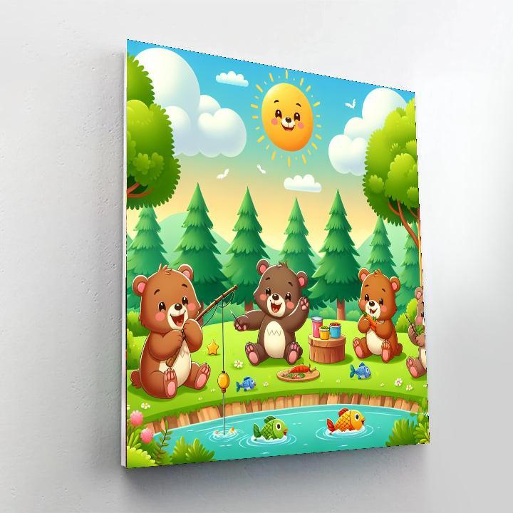 Cuddly Bear Adventures Paint By Numbers