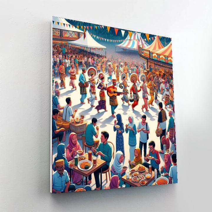 Kota Kinabalu Festival Paint By Numbers Art