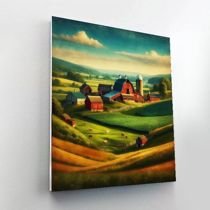 Nostalgic Rural Farm DIY Paint By Numbers