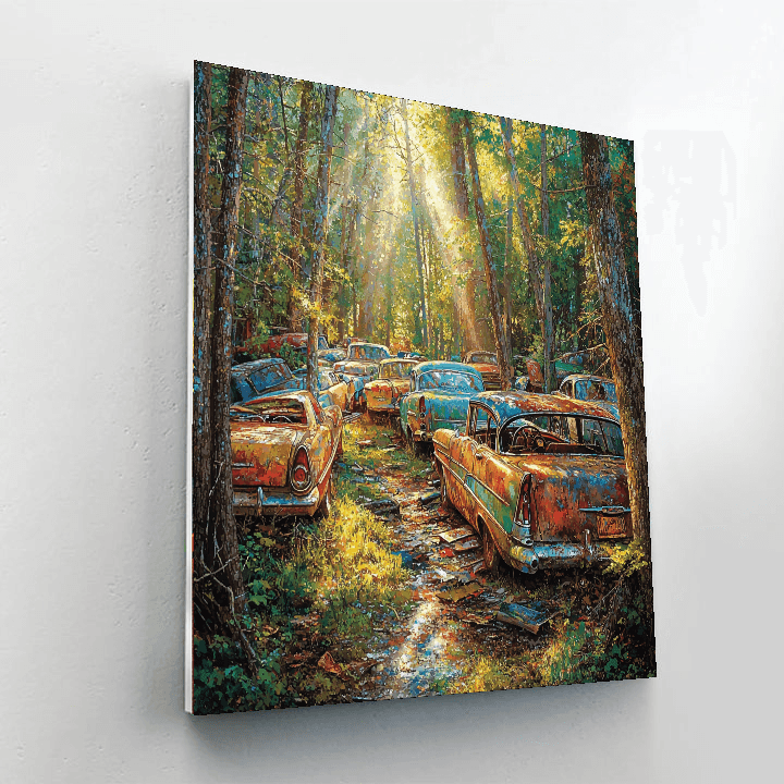 Old Car City Number Painting