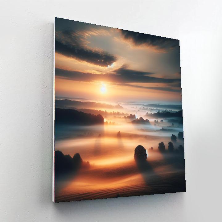 Blissful Morning Mist Paint By Numbers Art
