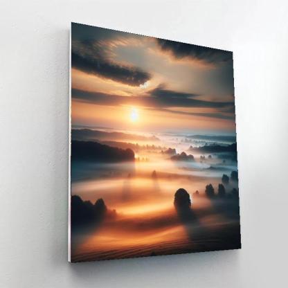Blissful Morning Mist Paint By Numbers Art