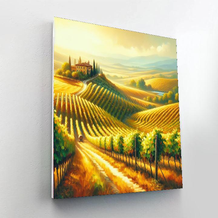 Lush Vineyards Of Tuscany Paint By Number