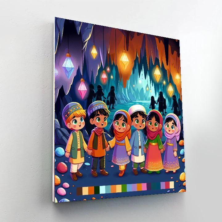 Mystery Cave Adventure Painting Number Kit
