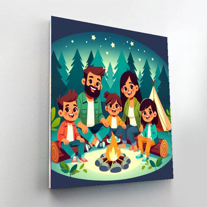 Joyful Camping Expedition Paint By Numbers