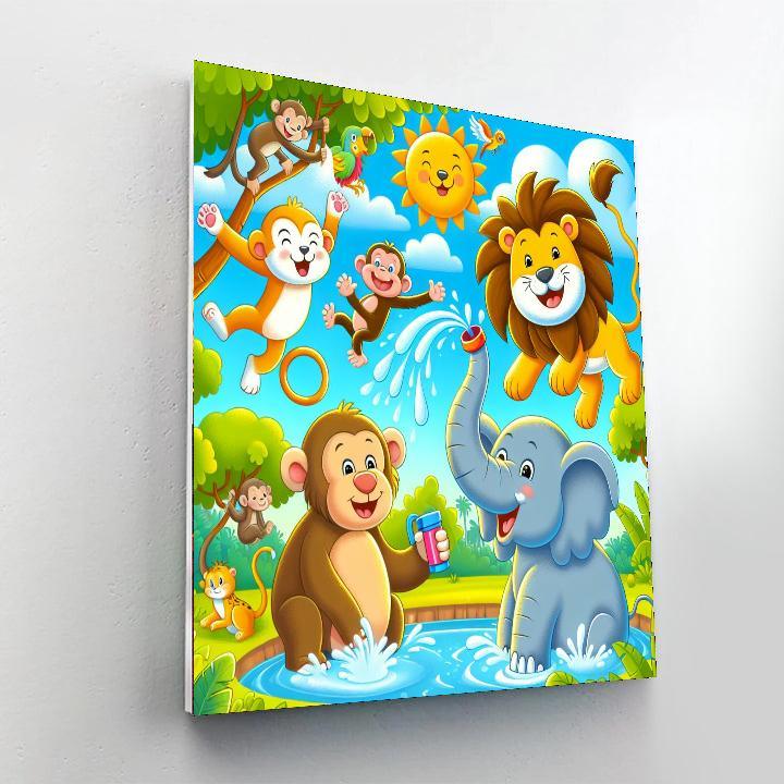 Jolly Zoo Animals Paint By Numbers Kits