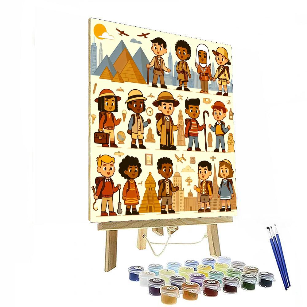 Hero's Quest Through Time Paint By Numbers Art