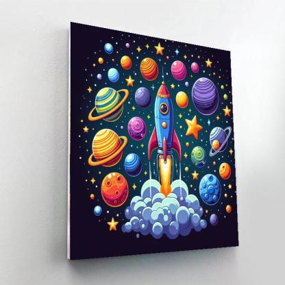 Outer Space Mission Paint By Numbers Kits