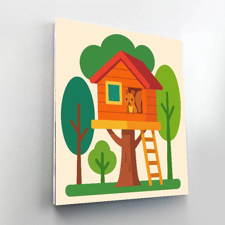 Secret Forest Hideout Numbered Painting Kits